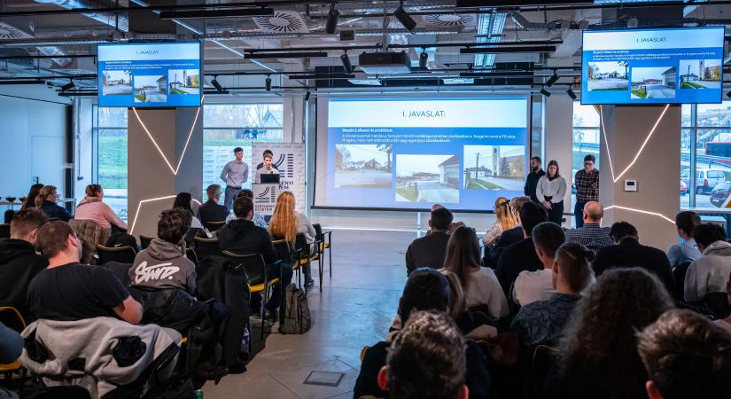 Vámosszabadi infrastrukturális kérdéseire adtak megoldási javaslatokat a SZE hallgatói