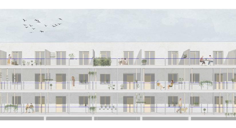 Új lakhatási forma zöld és közösségi szemlélettel Kőbányán – Mezei Bernát diplomamunkája