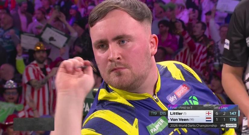 Luke Littler Londonban ismét megszerezte a darts világbajnoki címét