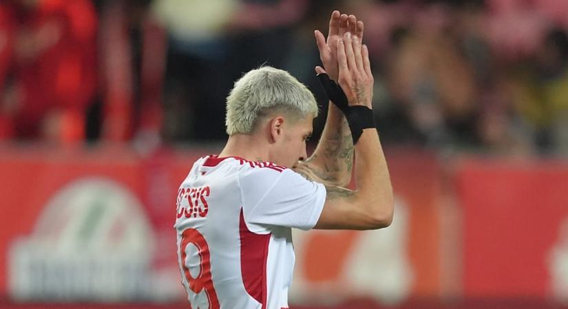 Több meccs eltiltást ért a pályán kívüli jelenet Kocsis Dominiknak, a DVSC is begyűjtött egy újabb büntetést