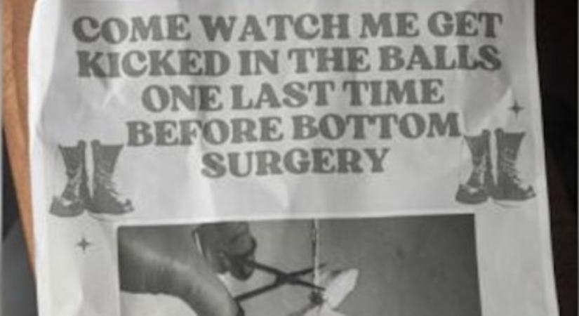 120 ember figyelte Glasgowban, ahogy utoljára tökön rúgnak egy férfinek született transz nőt, mielőtt levágnák neki