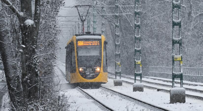Most közölte a BKK: sok vonalon módosítani kell a havazás miatt, a 4/6-os villamos is érintett