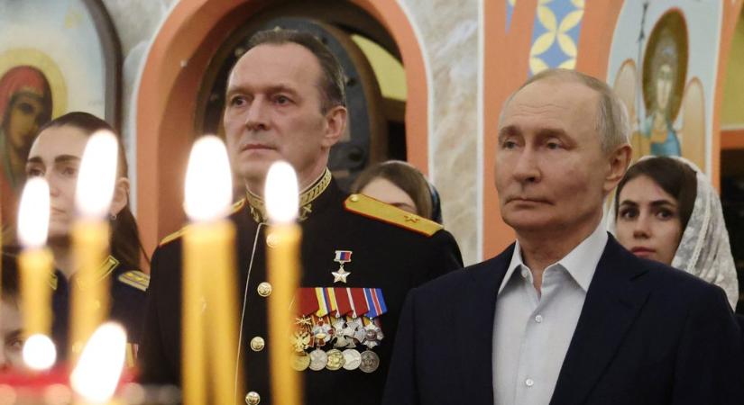 Puytin karácsonyi beszédében az egyház háborús támogatását dicsérte