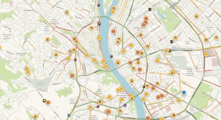 Térképen a budapesti hóhelyzet