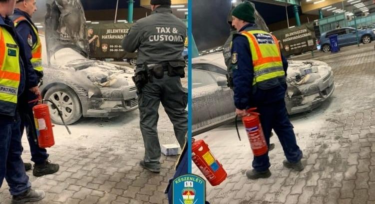Kiégett egy autó a röszkei határátkelőn, három gyereket mentettek ki
