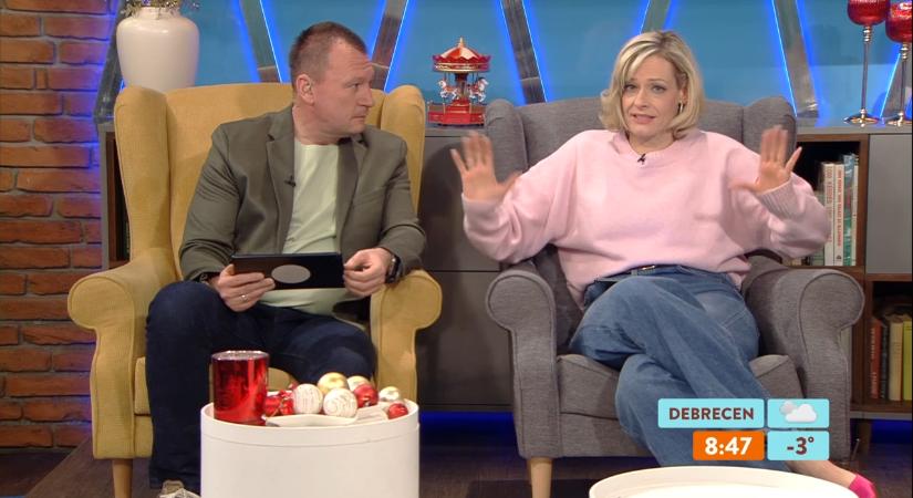 Peller Mariann visszacsúszott a hóban – első Reggeli adása nem indult zökkenőmentesen