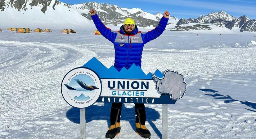 Hét csúcs kihívás: feljutott az Antarktisz legmagasabb csúcsára a petrozsényi hegymászó