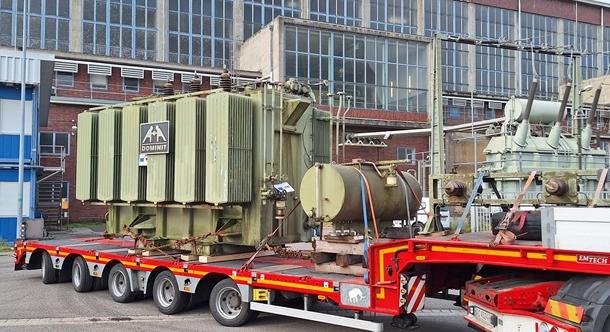 Németországból érkezett transzformátor Ukrajnába