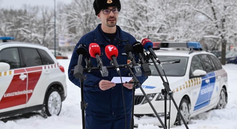 Az operatív törzs bejelentést tett a hóhelyzetről
