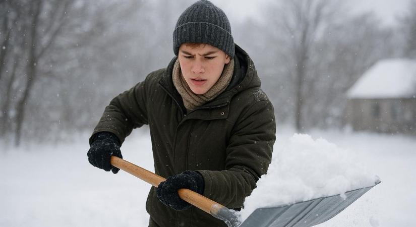 Új kihívás több vasi faluban! – Hólapátolásért cserébe leigazolják a diákok közösségi szolgálatát