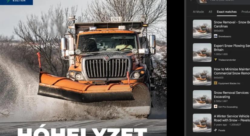 Amerikai hókotrók fotóival, fotoshoppolt jégpáncéllal bizonygatja felkészültségét a kormány