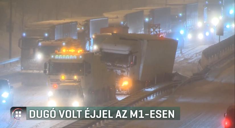 Dugó volt éjjel az M1-esen