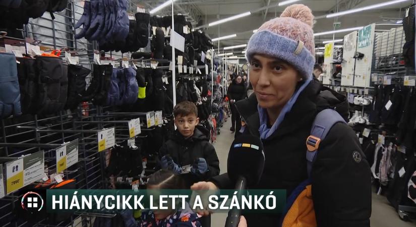 Hiánycikk lett a szánkó