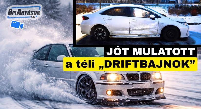 Téli „driftbajnok” törte össze olvasónk autóját