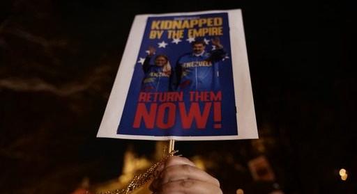 Az amerikai agresszió ellen tüntettek a Szabadság téren