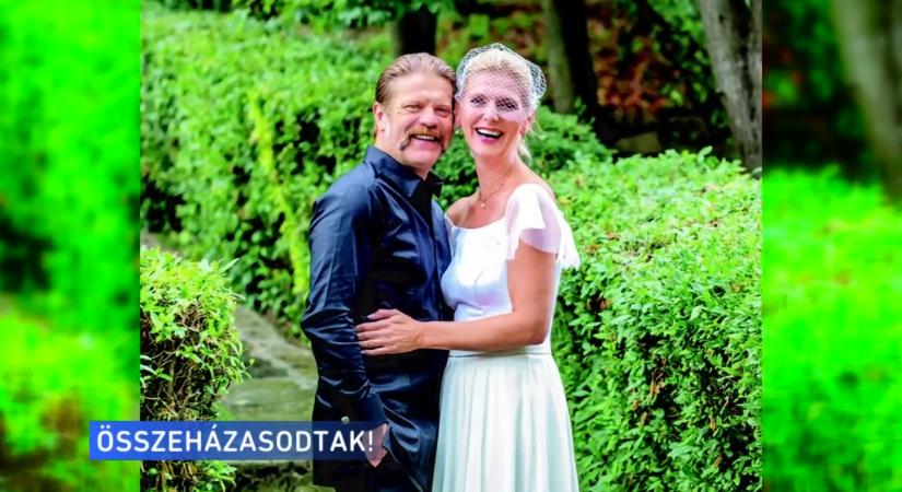 Szülinapi időutazás, megható fotók: Szabó Győző 17 év után oltár elé vezette Rezes Juditot
