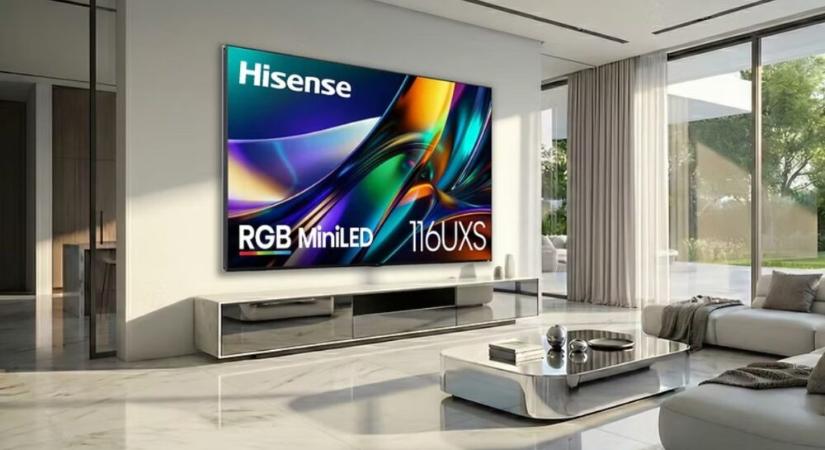 A Hisense új korszakot nyit az RGB MiniLED technológiában a CES 2026 kiállításon, bemutatkoznak a 116UXS és XR10 modellek