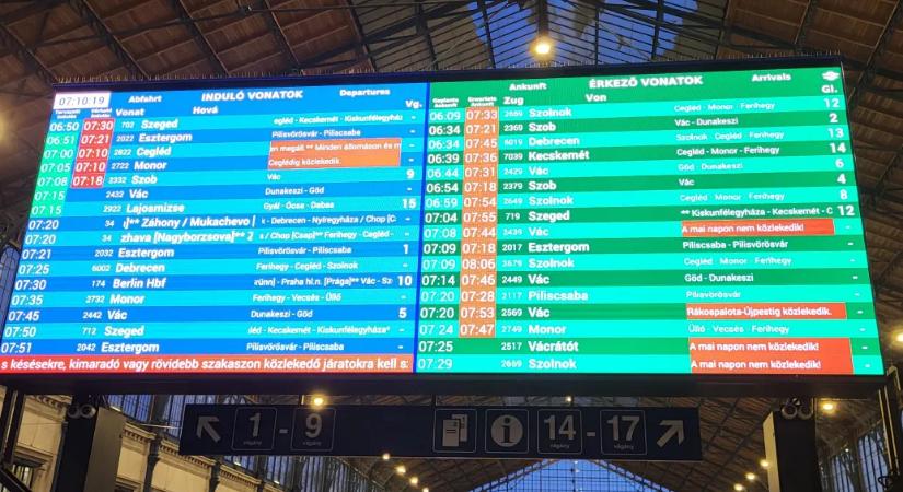 Több vonalon is lefagyott a MÁV: késésekkel és kimaradó járatokkal kell számolni
