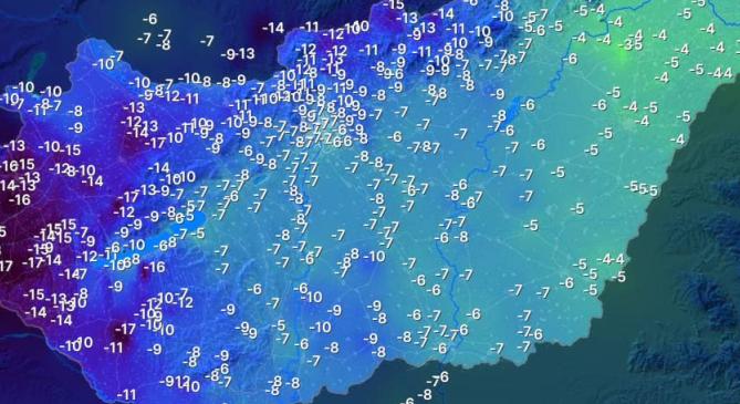 -18,5 fokkal zártuk a tél leghidegebb reggelét