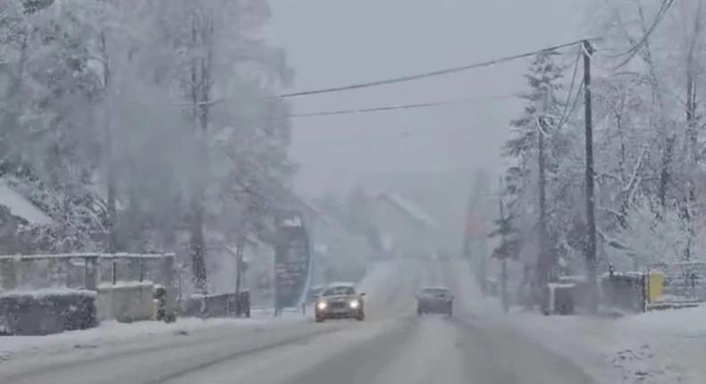 Szerbia a hó fogságában