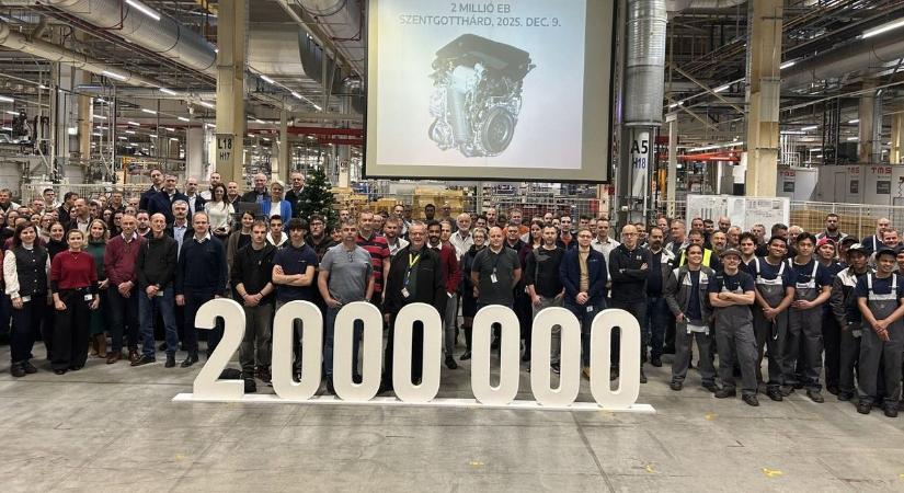 Mérföldkő: Elkészült a 2 milliomodik turbómotor Szentgotthárdon