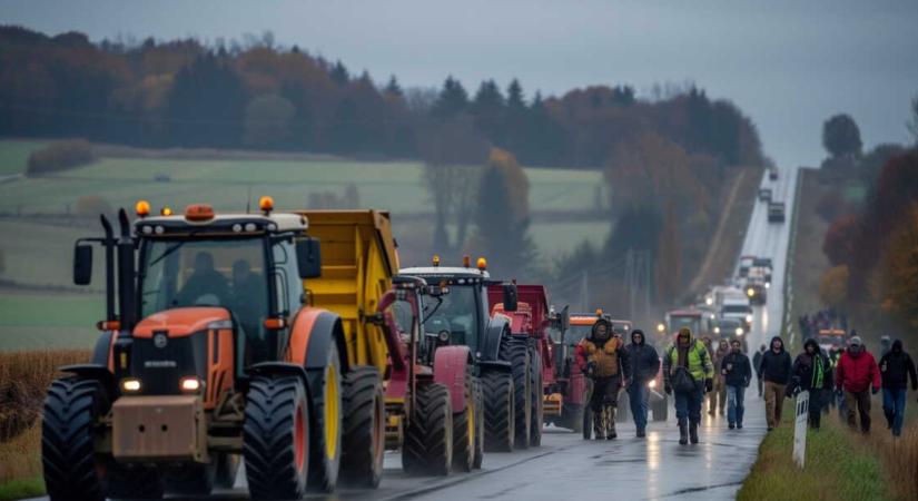 Harag és kétségbeesés: a francia gazdák beveszik Párizst, de már hiába VIDEÓ