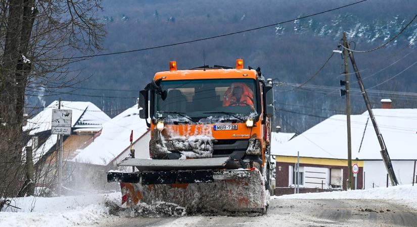 Hófúvás: több hazai település megközelíthetetlen