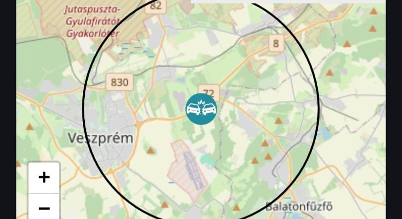 Baleset történt a 8-as főúton, fél pályán halad a forgalom