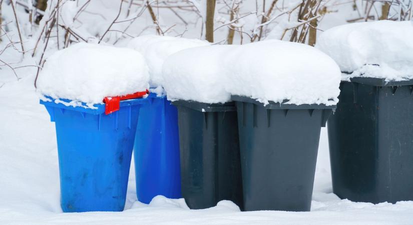 Újabb településeken maradt el a szemétszállítás a hóhelyzet miatt