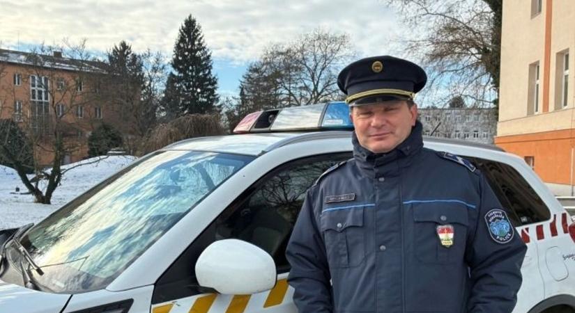 Szabadnapos vasi rendőr mentette meg egy 95 éves férfi életét