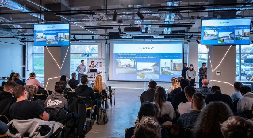 Vámosszabadi infrastrukturális kérdéseire adtak megoldási javaslatokat a Széchenyi Egyetem hallgatói