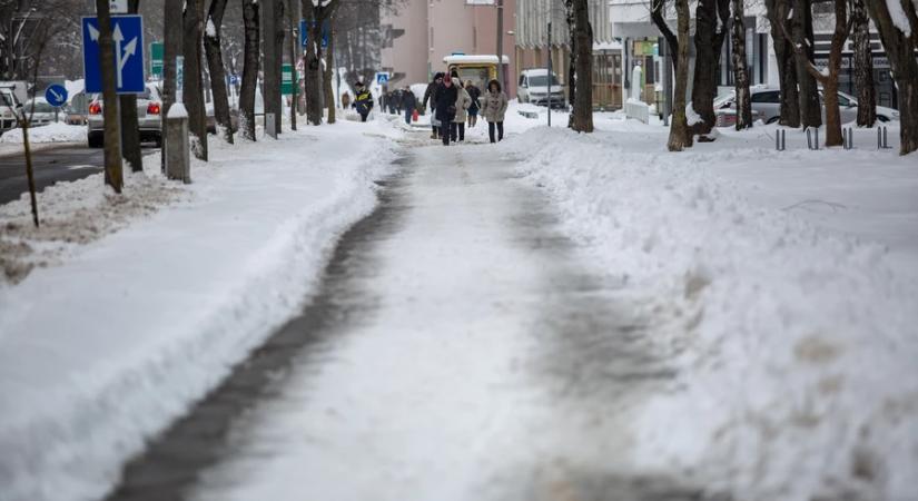 Extrém hideg Zalában