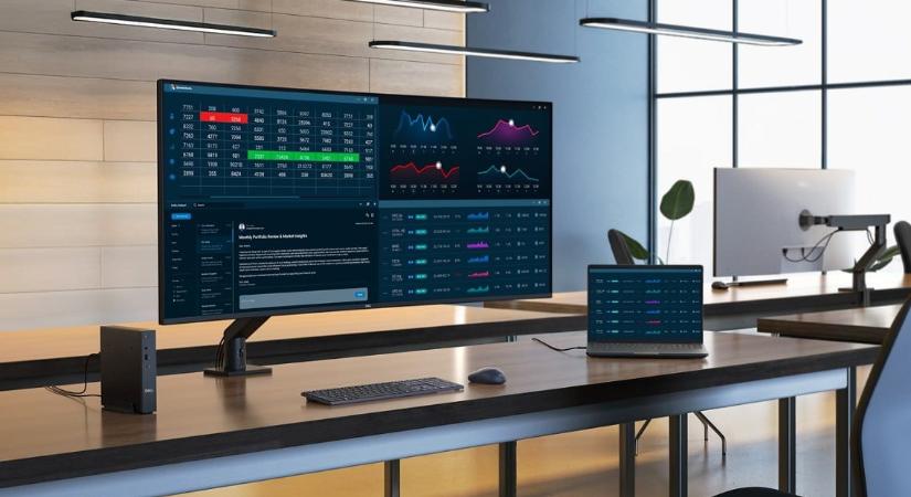 Világelső monitorral rukkolt elő a Dell: 6K-s felbontás, 52 hüvelykes képátló, akár 4 PC kiszolgálása