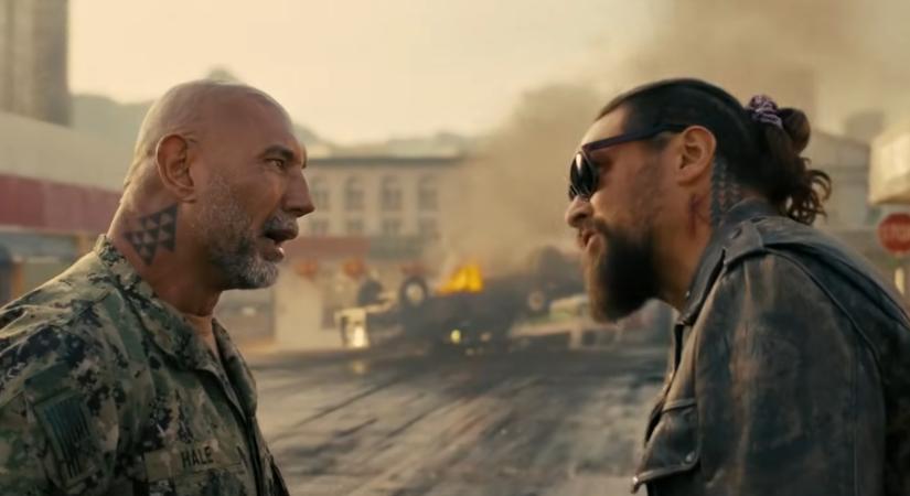 Jason Momoa és Dave Bautista úgy néznek ki közös akcióvígjátékuk előzetesében, „mintha a Szikla felcsinálta volna magát és ikreket szült volna”