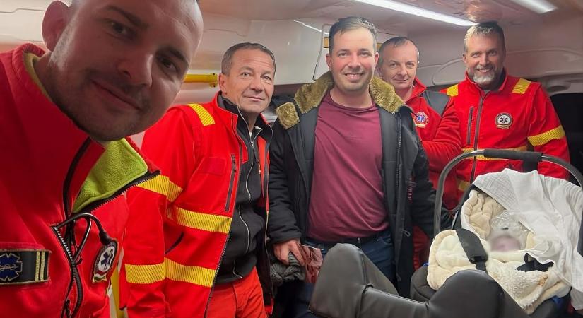 A havazás miatt nem tudtak kórházba menni, az apa vezényelte le a szülést Komárom-Esztergom vármegyei családban