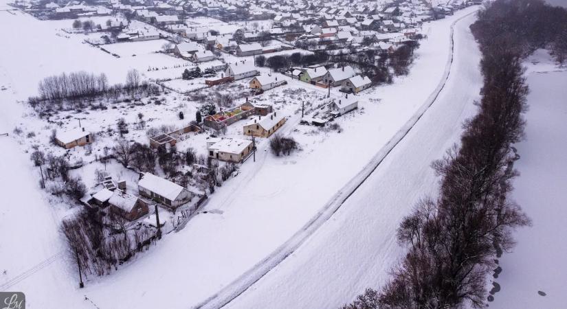 Hómezővé vált Mohács, drónnal fényképezte a fotós - Galéria