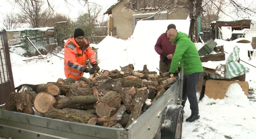 Háromgyermekes család kapott először tüzifát a Felebarát-program hajdú-bihari akciójában – videóval