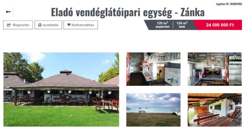 Szeretnél saját büfét a Balatonnál? Most kevesebb mint egy családi ház áráért a tiéd lehet