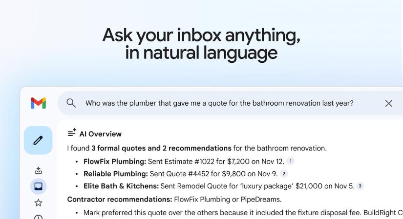 Gmailt használ? Egy sor új funkciót kap a levelező