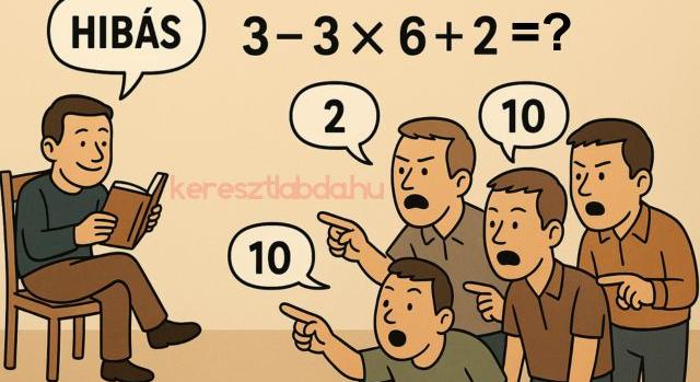 Napi trükkös matek feladat: 2, 10 vagy -13? A tömeg téved!