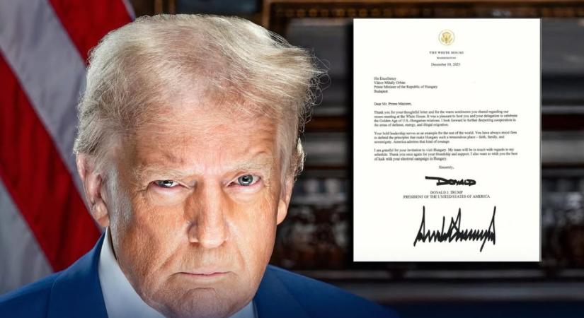 Orbán egy december 10-i Trump-levéllel köszöntötte ma reggel a magyarokat