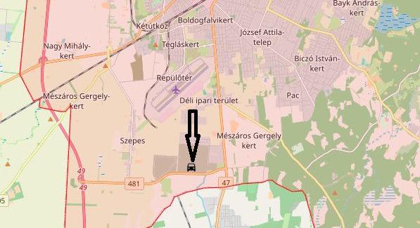 Oszlopot döntött ki egy autós Debrecennél