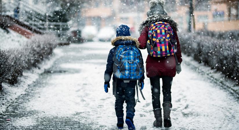 Az időjárás felborította az iskolai rendet