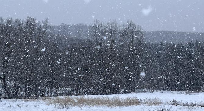 Intenzív havazás indult be a Dunántúlon