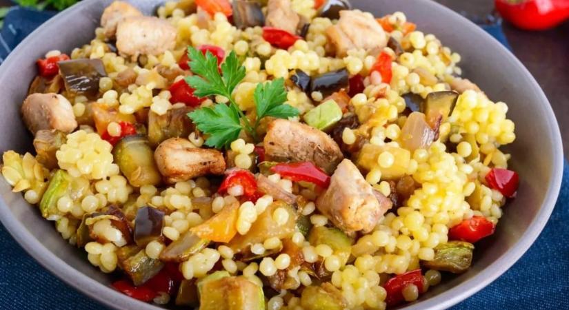 Diétás receptek otthonra: zöldéges kuszkusz csirkemellel (6. rész)