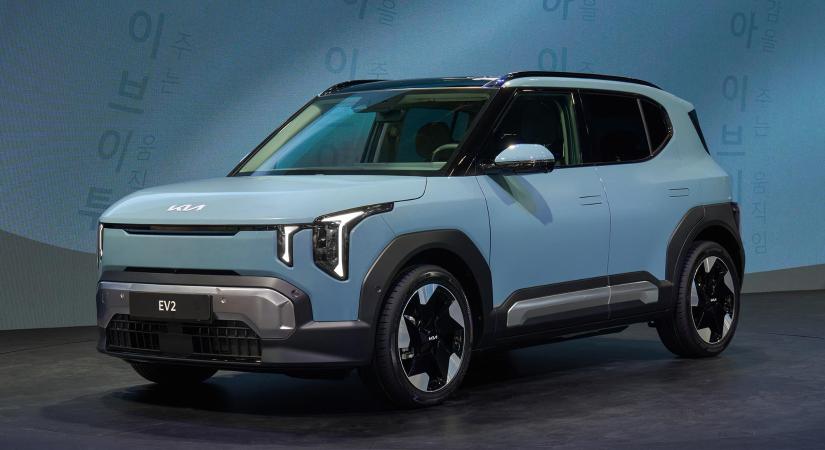 Olcsóbb elektromos autót mutatott be a Kia – itt az új EV2
