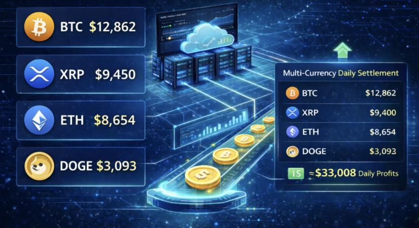 2026-ra kitekintve: hogyan biztosít napi 5 000 XRP-t a CryptoMiningFirm többdevizás felhőbányászata