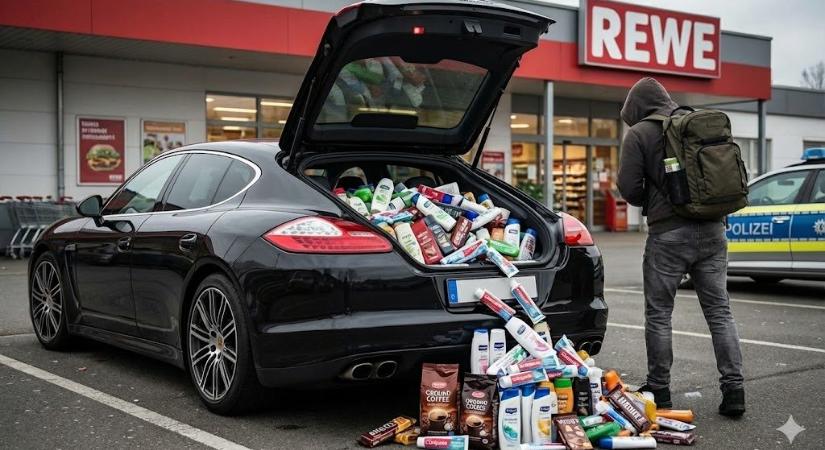 Porschéval fosztogatta a német hipermarketeket egy román férfi – hírmix