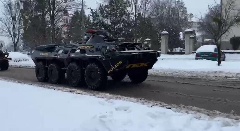 Az extrém időjárás miatt a TEK is készenlétbe lépett Nagykanizsán