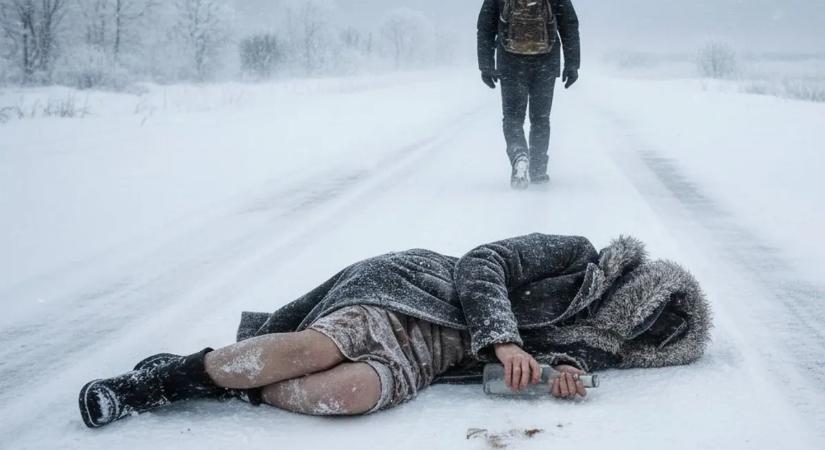 Gyilkolt a tél és az alkohol: női holttest hevert a hóban Nógrádban
